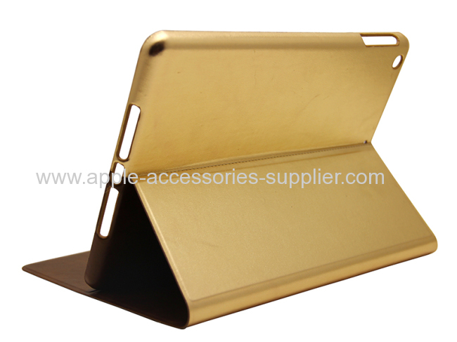 High quality double face leadther case for iPad air