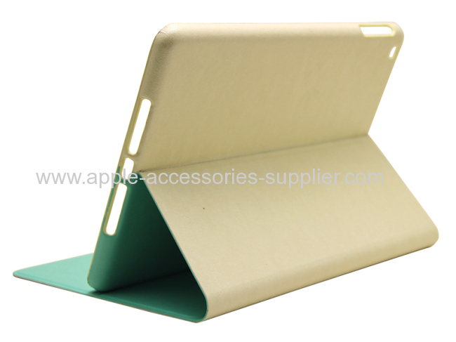 High quality double face leadther case for iPad air