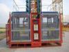 2t Electric construction hoist elevator 50m with Pinion / rack Sling for 10 ~ 15 perons load