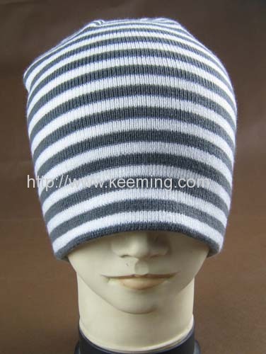 More clear stripe double layer hat 