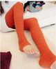 OEM Womens Cotton Tights , Custom Deodorant Orange Tights For Women