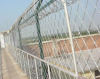 Welded razor wire mesh gives a high-security protective fence