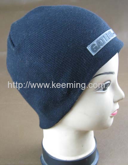 Cotton jacquard double layer hat