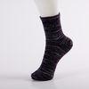 Anti - Pilling Mens Ankle Socks Black With Customized Printing