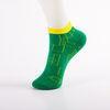Patterned Mens Casual Socks , Green Breathable Mens Sports Socks