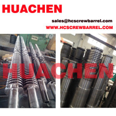 Conical twin screw barrel for SJSZ extruder machine