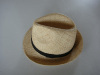 PROMOTIONAL MEN'S STRAW HAT/RAFFIA STRAW FEDORA HAT