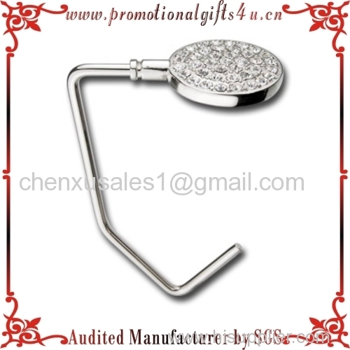 Bag Hook with Little Shiny Diamonds