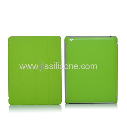 Durable stand case for ipad 2 with leather material