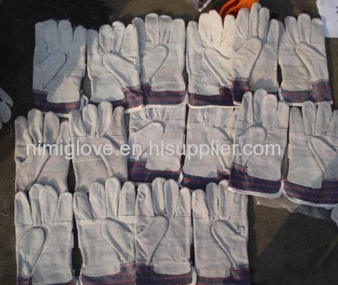 Economic types Cow Split Leather working Gloves