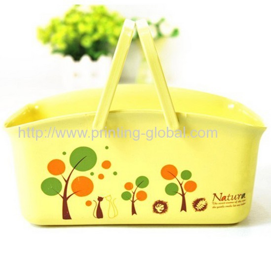 Hot stamping foil for plastic handle fruit bucket