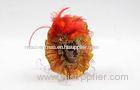 Orange Lace Decorative Venetian Wall Masks Traditional For House