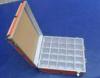 Orange Acrylic Carrying Case / Briefcase With Slots For Carry Cards