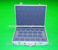 Gray EVA Aluminum Equipment Carrying Case With Lock , Silver ABS Panel