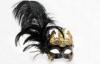 Male Feather Masquerade Masks Elegant Venetian For Halloween
