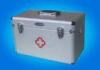 Plastic Handle Aid Kit Boxes Silver 4MM MDF with Diamond ABS Panel