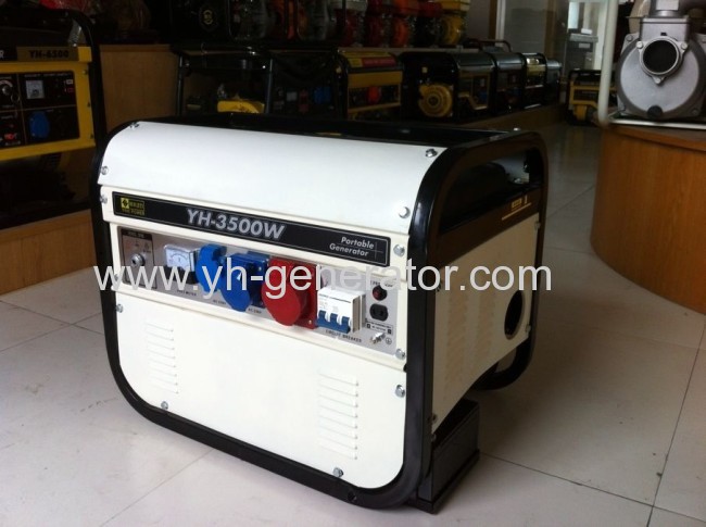 2.0kw three pahse square frame 220v/380v gasoline generator set