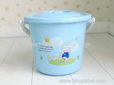 Hot stamping foil for plastic bucket lid handle