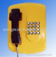 Sos telephone with big button for Bank service