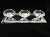 Crystal three cups candle holder tea light holder crystal gifts candle cup