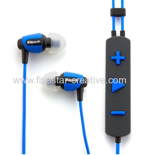 Klipsch Image S4i Blue Rugged Constructed In-Ear Headphones with iPhone Compatible Track and Call Controls