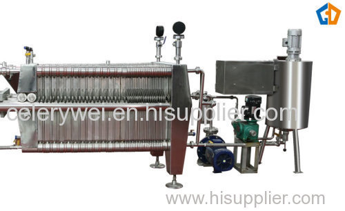 Plate and frame diatomite filter machine