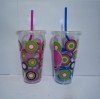 Hot stamping foil for plastic straw cup