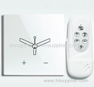 remote control fan switch, Touch fan speed switch used for fans,Crystal tempered glass panel, AC110V-240V