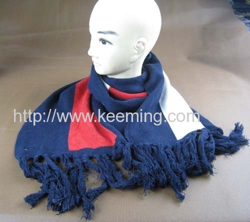 Cotton new style knitted shawl for famous brand