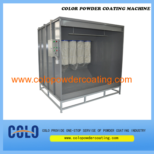 six filters recovery system powder coating booth