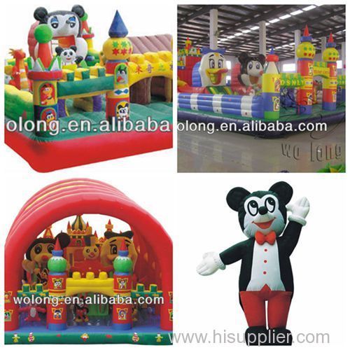 mickey mouse children playground inflatable castle