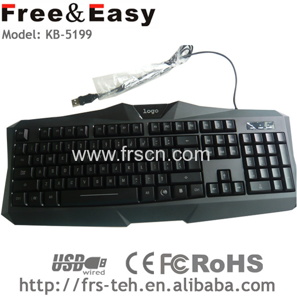 USB or PS/2 cable led computer game keyboard 