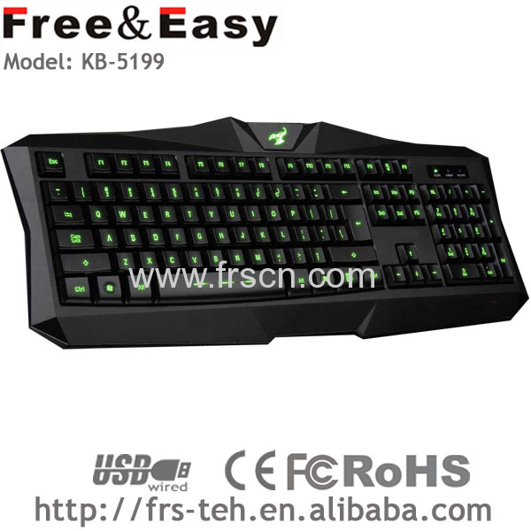 USB or PS/2 cable led computer game keyboard 