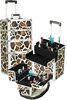 Aluminum Zebra Trolley Makeup Cases / Pro Makeup Case for Travel