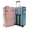 Zebra Lightweight Aluminum Makeup Cases With Straps And Trolley System