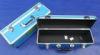 Blue Fireproof Aluminum Tool Cases Rectangle Sharp For Carry Instrument