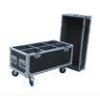 Black 5mm Foam Aluminum Flight Cases with Wheels For Packing Instrument