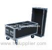 Black 5mm Foam Aluminum Flight Cases with Wheels For Packing Instrument