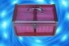 Purple Acrylic Aluminum Storage Cases , Transparent 100 CD Case with Lock