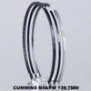 Gapless 6 Cylinder Teflon Piston Ring N14 / FM For Cummins Diesel Engine