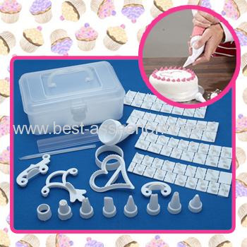 100 Piece Cake Decorating Frosting Icing Decorating With Storage Box ...