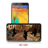 Samsung galaxy note3 3d case,pc case rubber coating, with 3d picture, multiple colors available