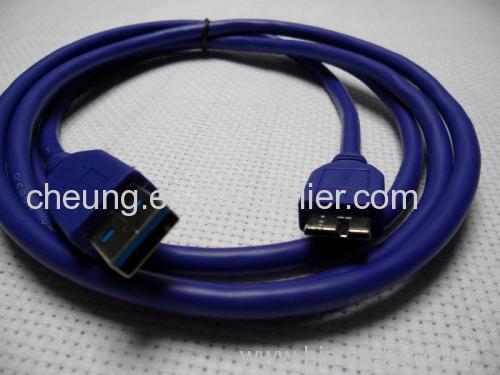NEW BLUE 1.5M 5 FT USB 3.0 A Male TO MICRO-B MALE CABLE