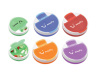 Promotional round shape plastic daily pill box