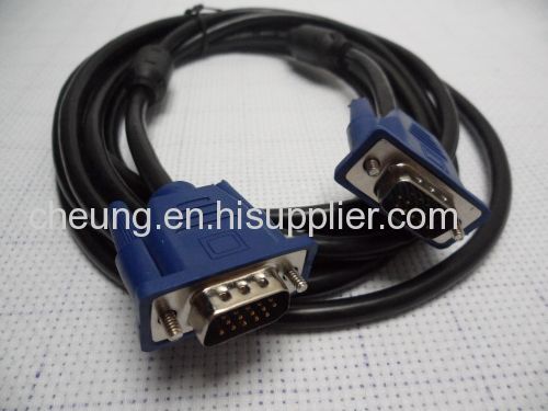 5FT 1.5M SVGA VGA M/M Male to Male Monitor Video Extension cable 