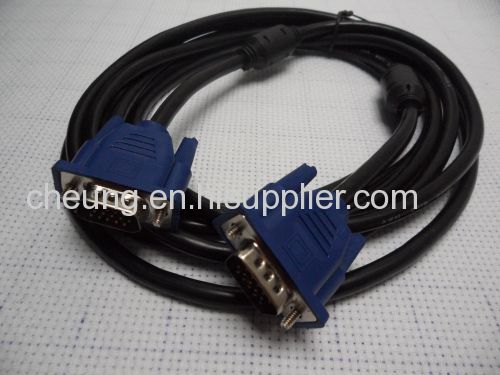 5FT 1.5M SVGA VGA M/M Male to Male Monitor Video Extension cable 