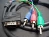 15 Pin VGA/HD15 to RGB 3 RCA Component TV/HDTV Cable