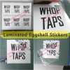 Sun Proof Ink Printing Laminated Eggshell Stickers,WaterProof Self Egg Shell Stickers Destructible With Matte Lamination