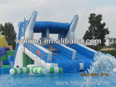 Inflatable amusement dophin water slide for children