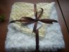 100% Polyester Minky Blanket With Minky Dot Fabrics for Baby